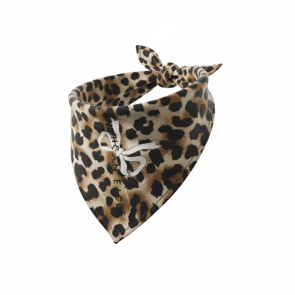 American Eagle Dog Bandana Leopard Print NWT Pet Accessory